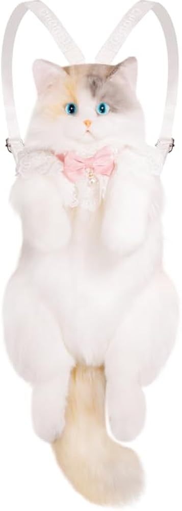 Amazon.com: Chongker Cat Shaped Backpack - Handcrafted Stuffed